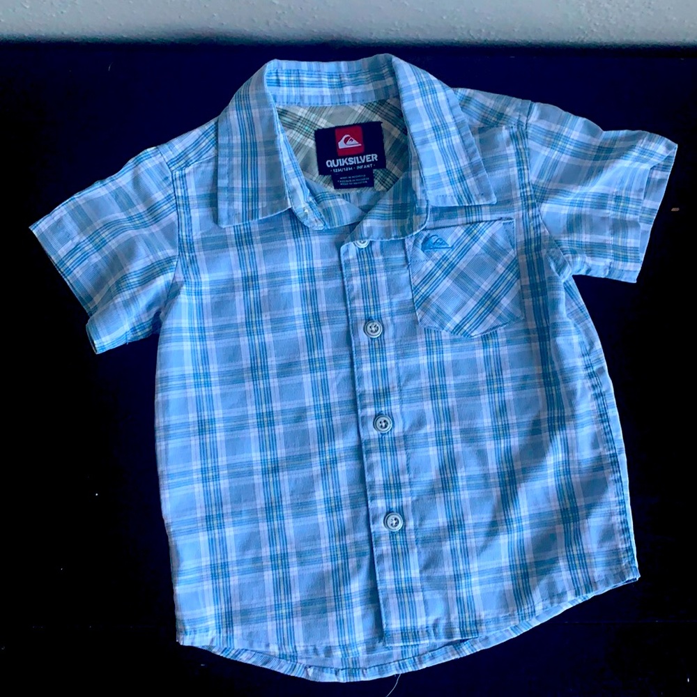 Quicksilver 12 month short sleeve button down